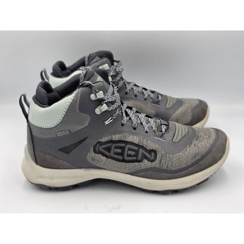 Keen Terradora Flex Mid Boots Womens 9 Waterproof Trail Hiking Magnet Cloud Blue